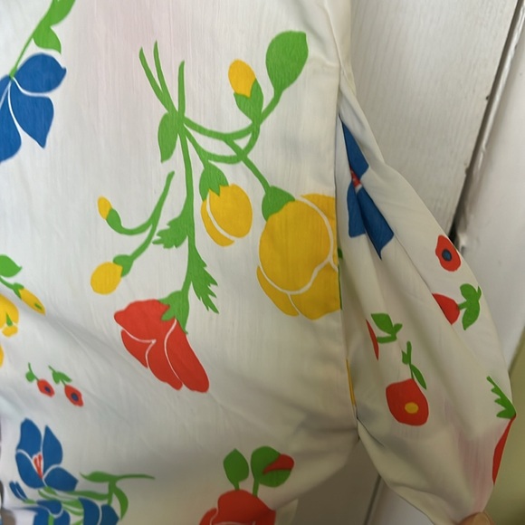 Vintage snap-button floral dress/house coat - Picture 3 of 4